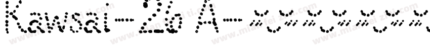 Kawsai-26 A字体转换